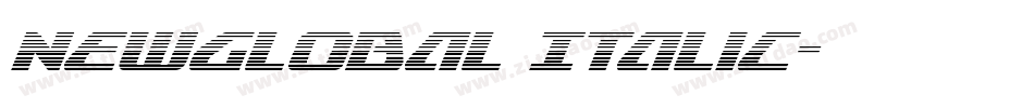 NewGlobal Italic字体转换